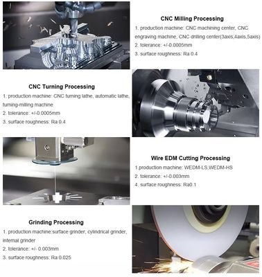L'usine de haute qualité de fraisage en laiton en acier en aluminium de pièces de commande numérique par ordinateur a traité des pièces